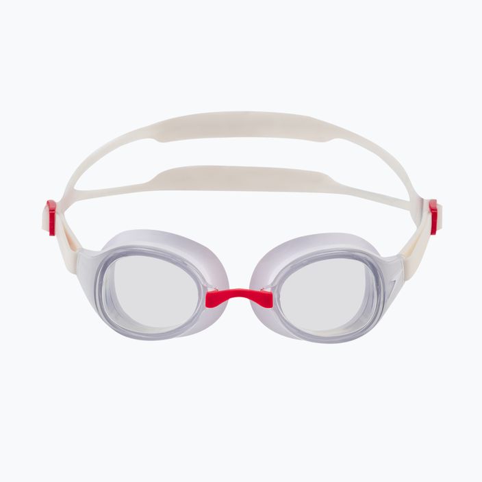 Speedo Hydropure white/red/clear swimming goggles 68-126698142 2