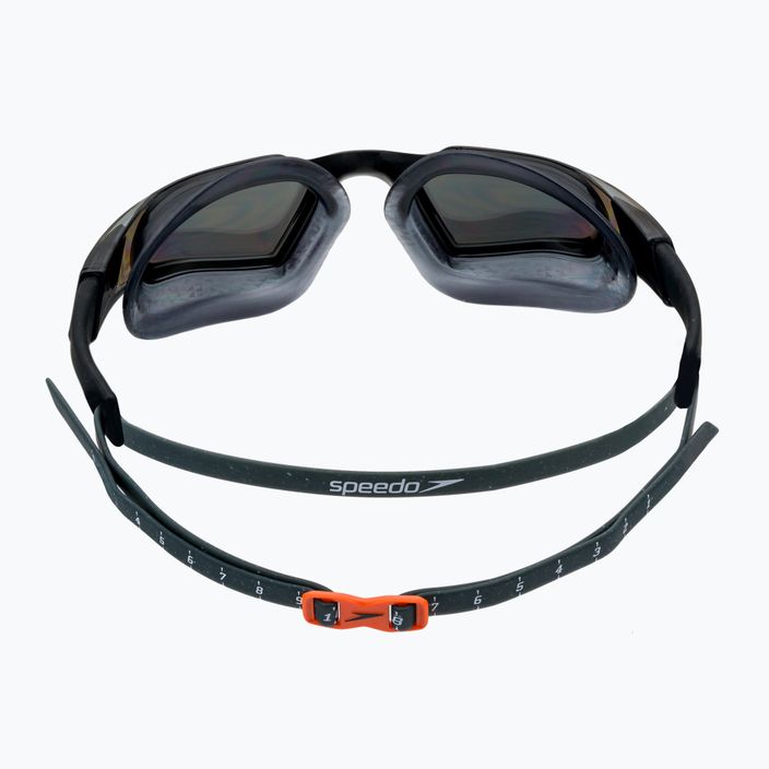 Speedo Aquapulse Pro Mirror oxid grey/black/orange gold swimming goggles 68-12263F982 5
