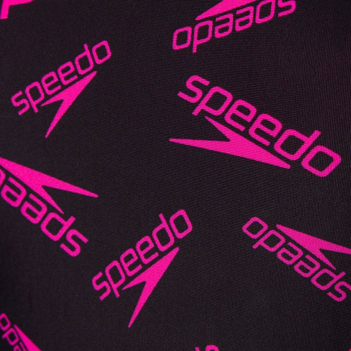 Speedo Boom Logo Allover Medalist women's one-piece swimsuit G118 black/pink 12199G118 3