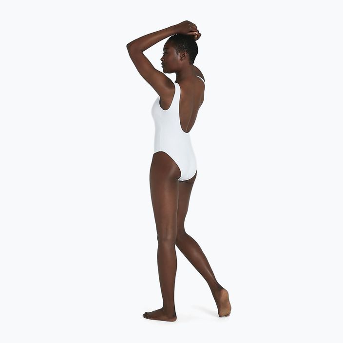 Women's one-piece swimsuit Speedo Deep U-BK Hi Leg PT AF white 8-12369 6