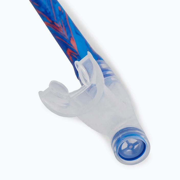 Speedo Centre bllue flame/pool blue/fluo tangerine swim snorkel 3