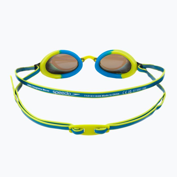 Speedo Vengeance Mirror Junior swimming goggles pool blue/atomic lime/ocean blue 68-11325G799 4
