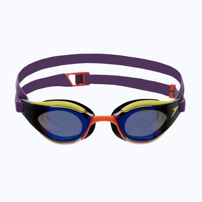 Speedo Fastskin Hyper Elite Mirror imperial/salso/atomic lime/violet swim goggles 68-12818G786 2