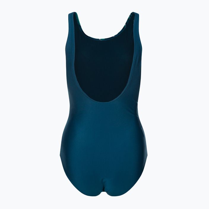 Speedo Placement U-Back women's one-piece swimsuit blue-green 68-07336G728 2