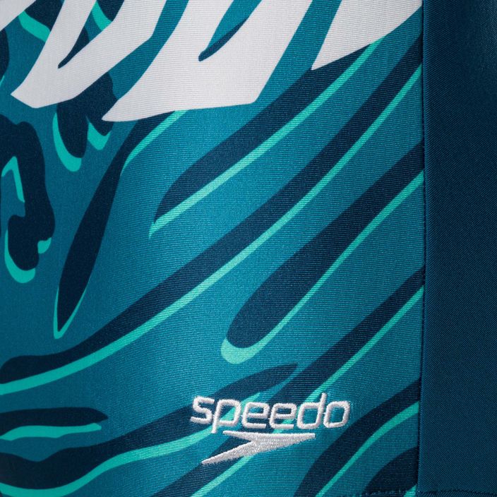 Speedo Placement U-Back women's one-piece swimsuit blue-green 68-07336G728 3