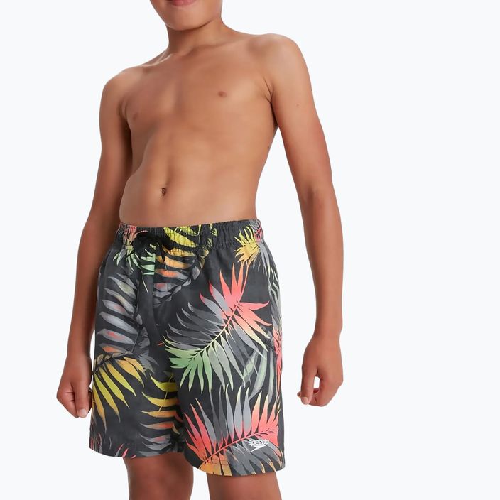 Speedo children's swim shorts Printed 15" black 68-09067G678 2