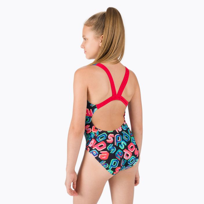Speedo Digital Allover Leaderback children's one-piece swimsuit colour 68-12377G810 3