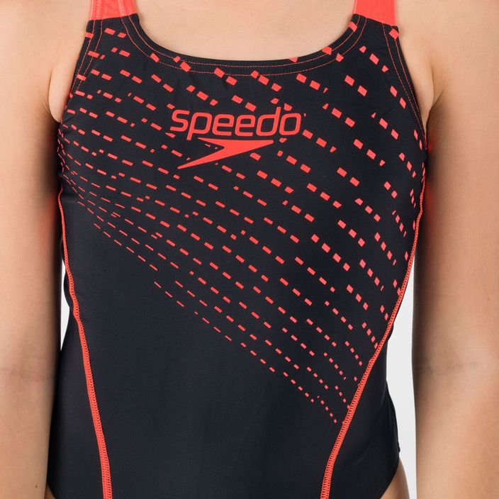 Speedo Medley Logo Medalist children's one-piece swimsuit black 8-13458G683 7