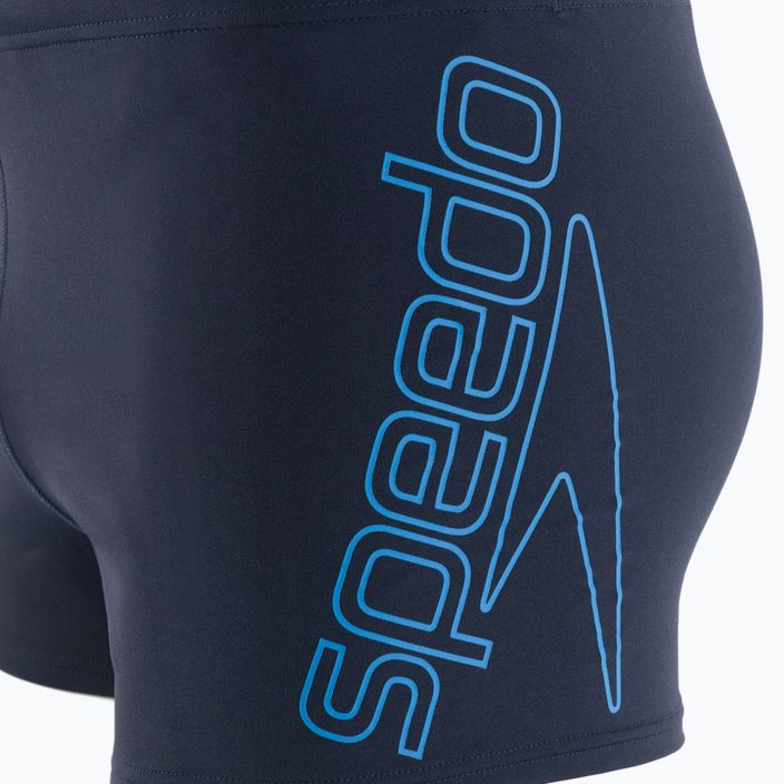 Men's Speedo Boom Logo Placement swim boxers navy blue 68-12417F436 3