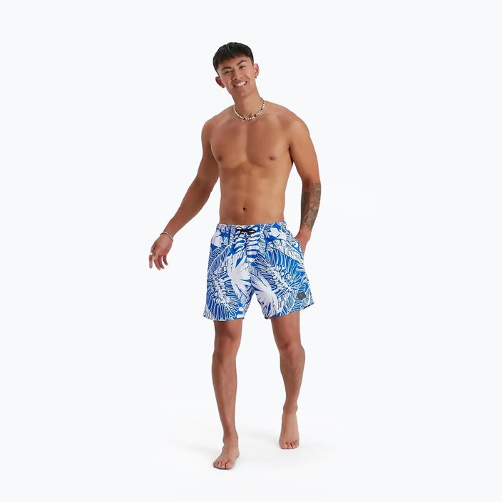 Men's Speedo Printed Leisure 16" swim shorts blue 68-12837F958 2