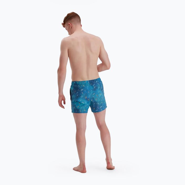 Men's Speedo Digital Printed Leisure 14" swim shorts blue 68-13454G662 4