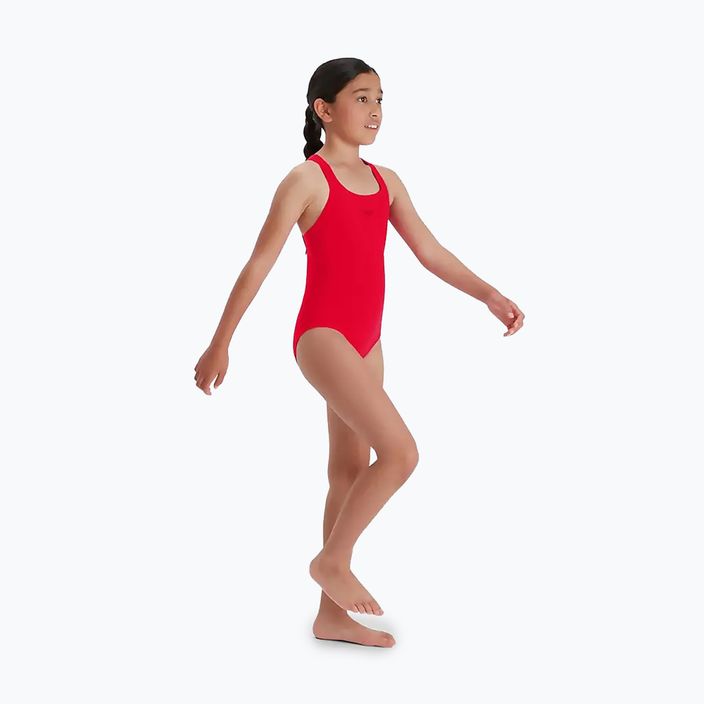 Speedo Eco Endurance+ Medalist red children's one-piece swimsuit 9