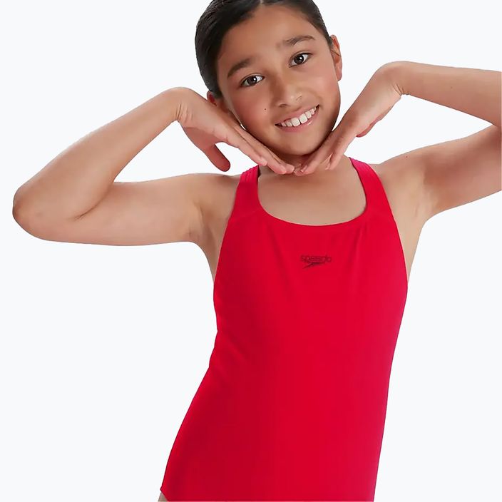 Speedo Eco Endurance+ Medalist red children's one-piece swimsuit 11