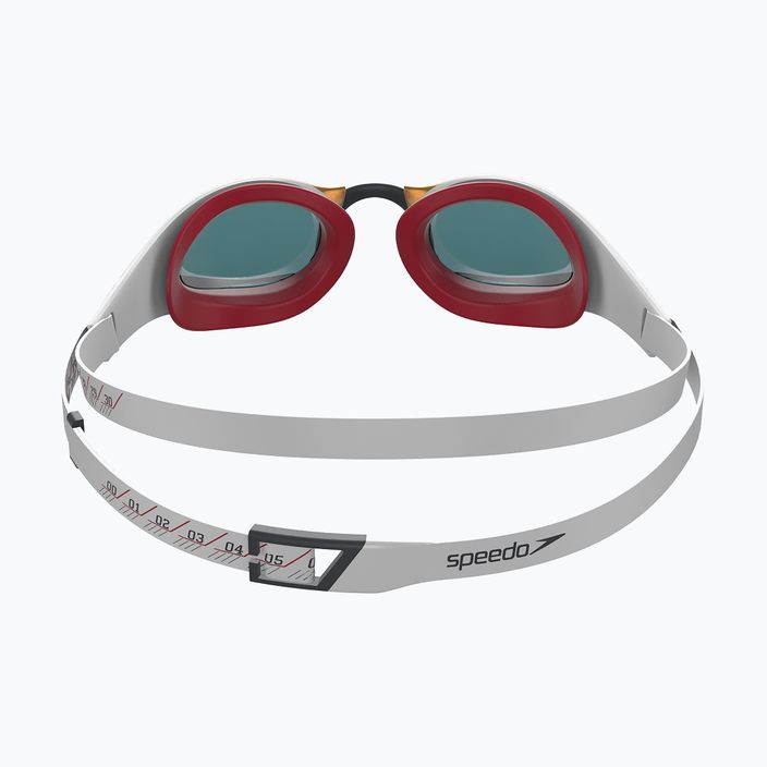Speedo Fastskin Pure Focus Mirror white/phoenix red/usa charcoal swim goggles 68-11778H224 8