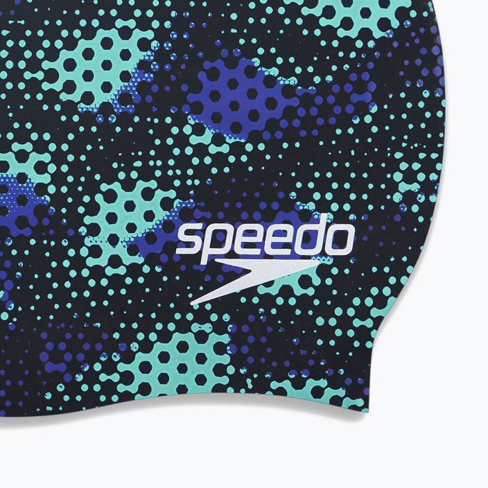 Speedo Slogan Print children's swimming cap black 68-08386 4