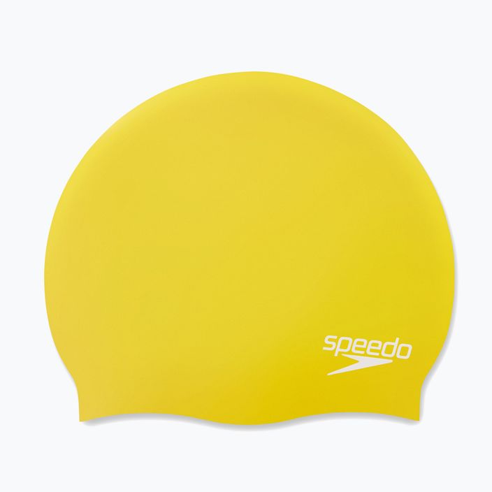 Speedo Plain Moulded Silicone swimming cap yellow 68-70984 4