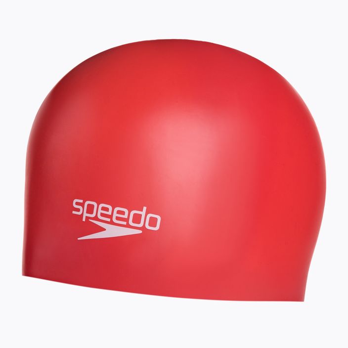 Speedo Plain Moulded Silicone swimming cap red 68-70984 2