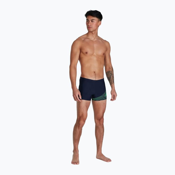 Men's Speedo Medley Logo Aquashort swim boxers navy blue 68-11354 5