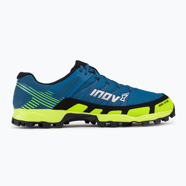 Men's running shoes Inov-8 Mudclaw 300 blue/yellow 000770-BLYW 2