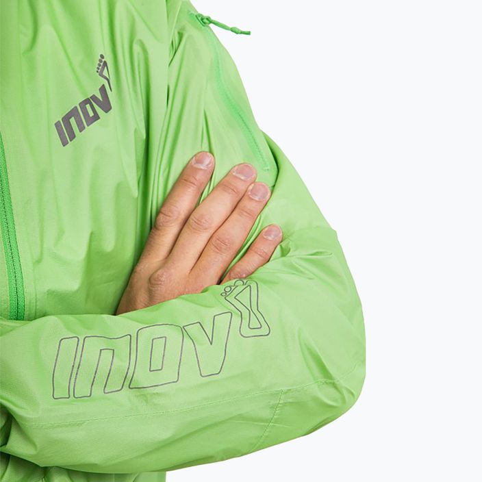 Men's running jacket Inov-8 Raceshell Pro FZ green 5