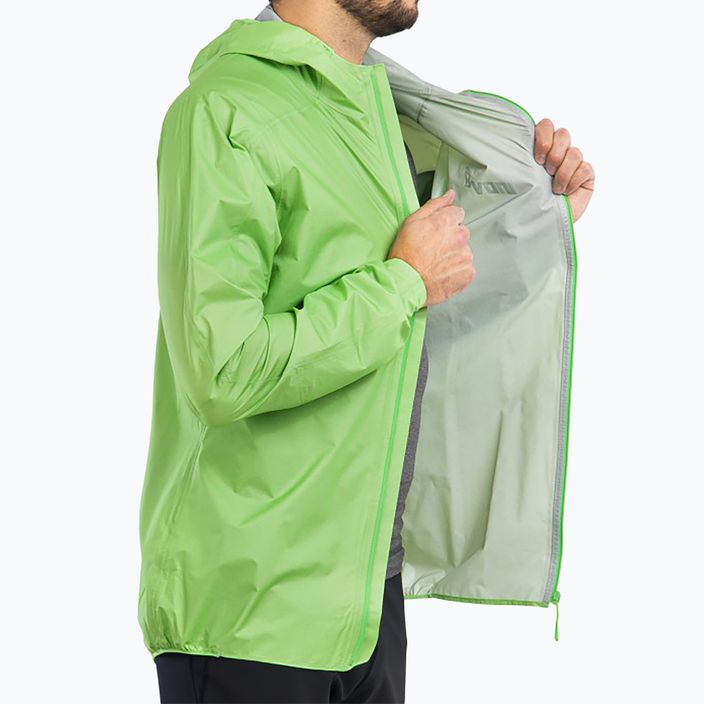 Men's running jacket Inov-8 Raceshell Pro FZ green 8