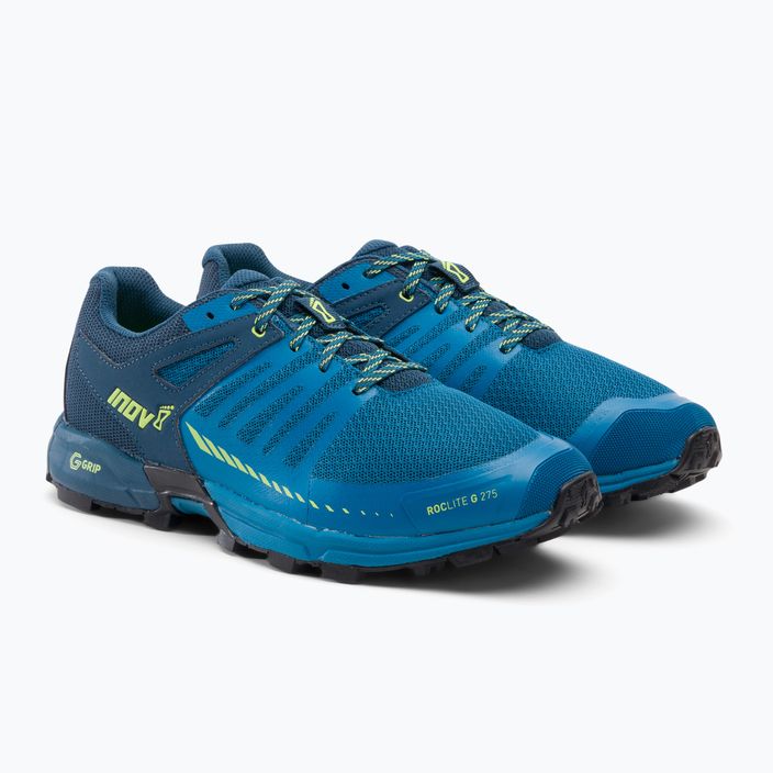 Men's running shoes Inov-8 Roclite G 275 V2 blue-green 001097-BLNYLM 4