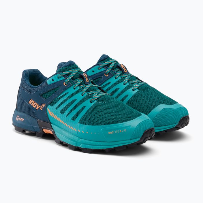 Women's running shoes Inov-8 Roclite G 275 V2 blue-green 001098-TLNYNE 4