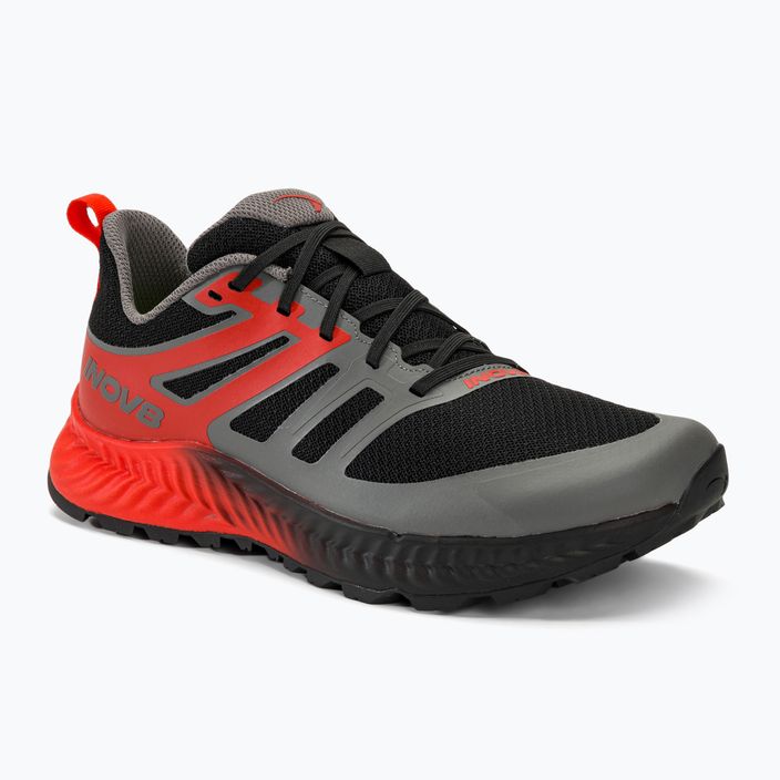 Men's Inov-8 Trailfly running shoes black/fiery red/dark grey