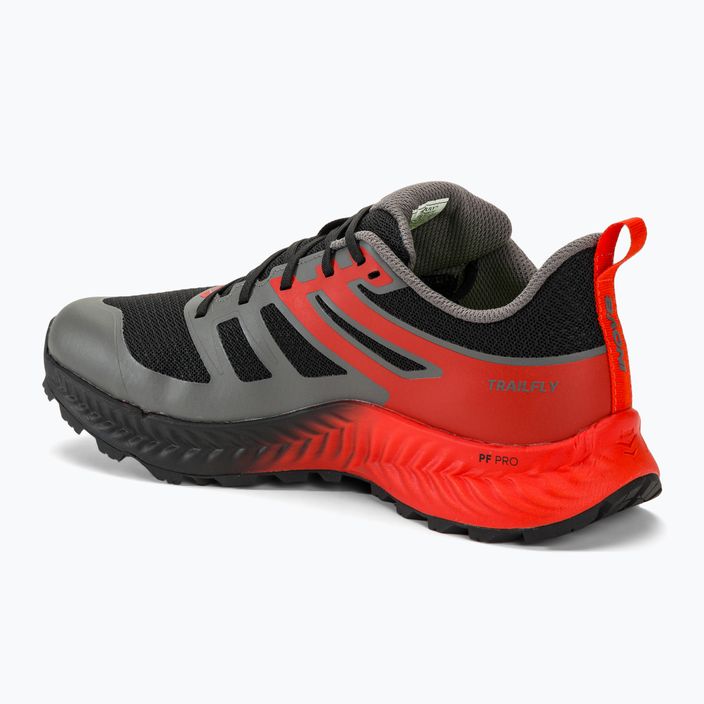 Men's Inov-8 Trailfly running shoes black/fiery red/dark grey 3