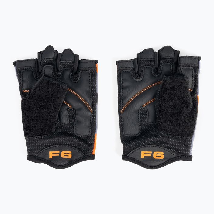 RDX Sumblimation F6 black-orange fitness gloves WGS-F6O 2