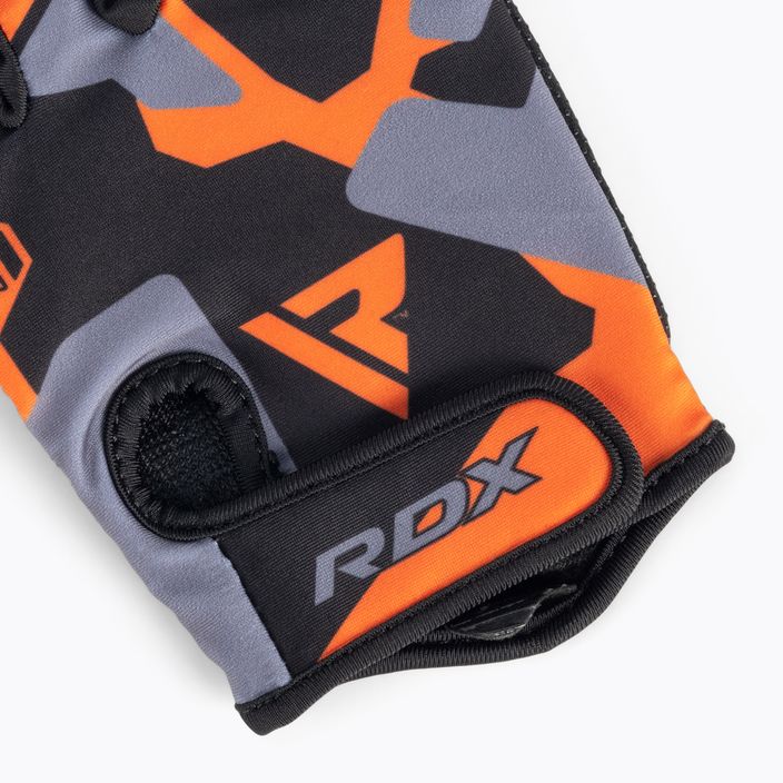 RDX Sumblimation F6 black-orange fitness gloves WGS-F6O 4