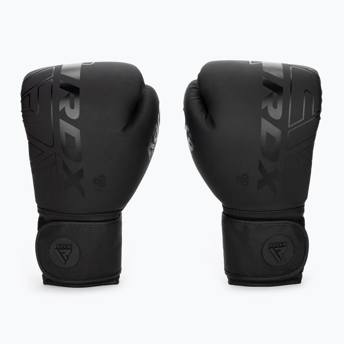 RDX F6 matte black boxing gloves