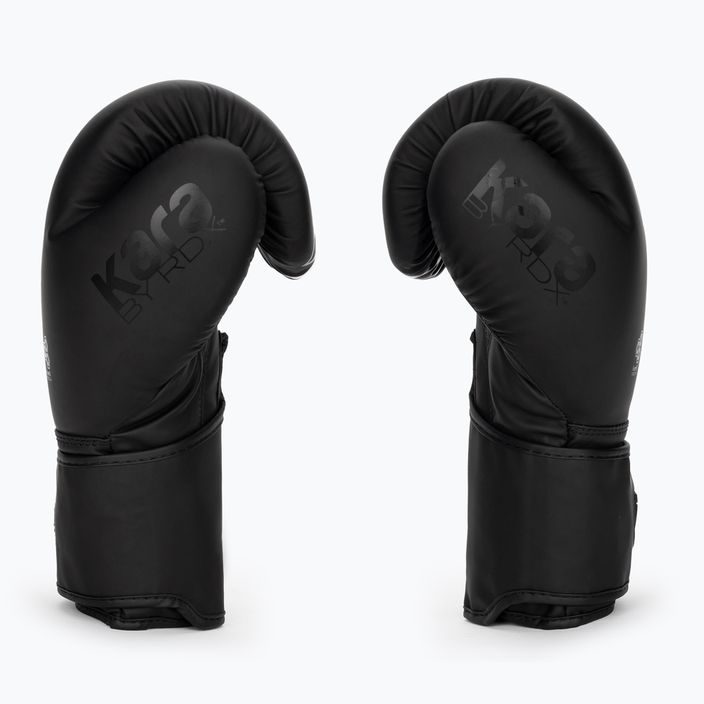 RDX F6 matte black boxing gloves 4