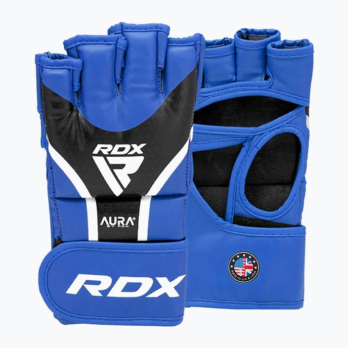 RDX Grappling Gloves Aura Plus T-17 blue