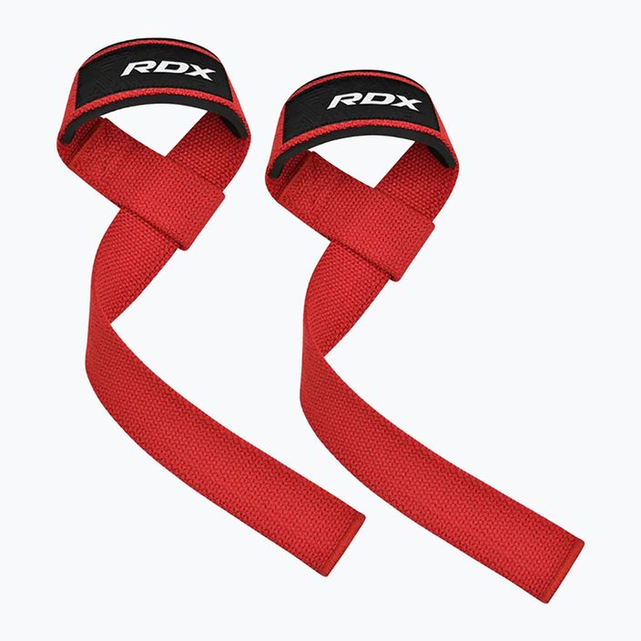 RDX W1 Weight Training Wrist Straps red