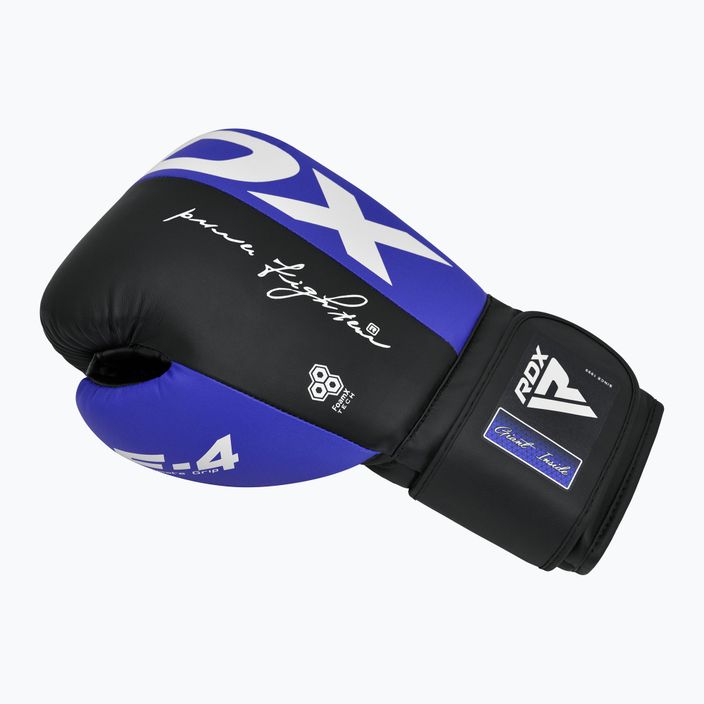 RDX REX F4 blue/black boxing gloves 3