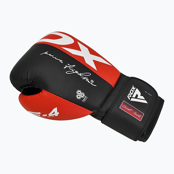 Women's boxing gloves RDX BGR-F4 red/black 5