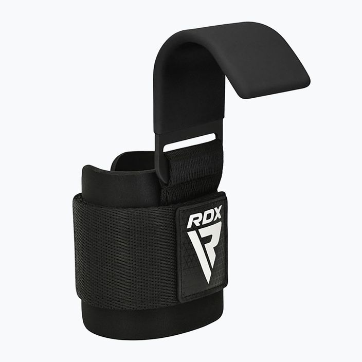 Weightlifting straps RDX Gym Hook Plus black 2