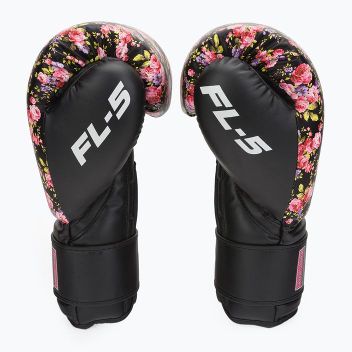 Boxing gloves RDX FL-5 black-pink BGR-FL5B 4