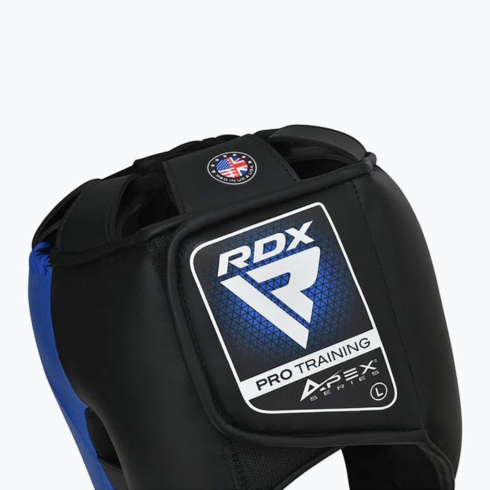 RDX Apex Boxing Helmet Head Gear With Nose Protection Bar blue 4