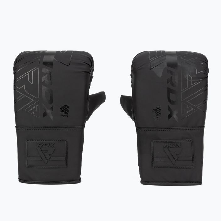 Boxing bag + glove set RDX F6 3PC matte black 3