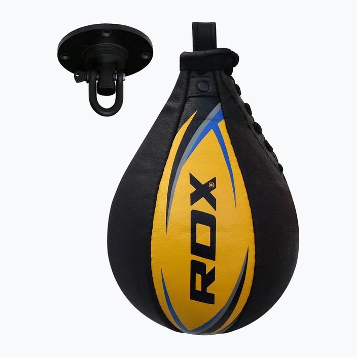 Boxing pearl RDX Speed Ball Leather Multi black and yellow 2SBL-S2YU