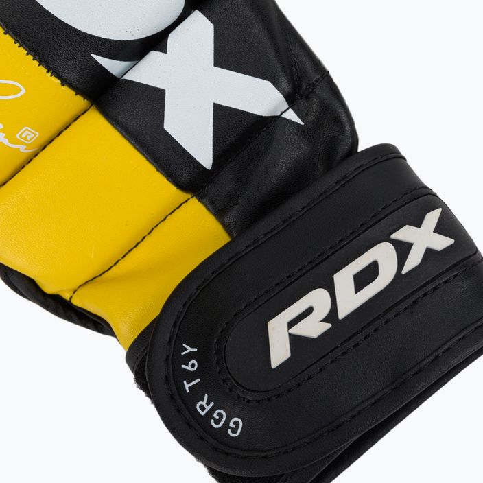 RDX T6 black/yellow grappling gloves GGR-T6Y 6