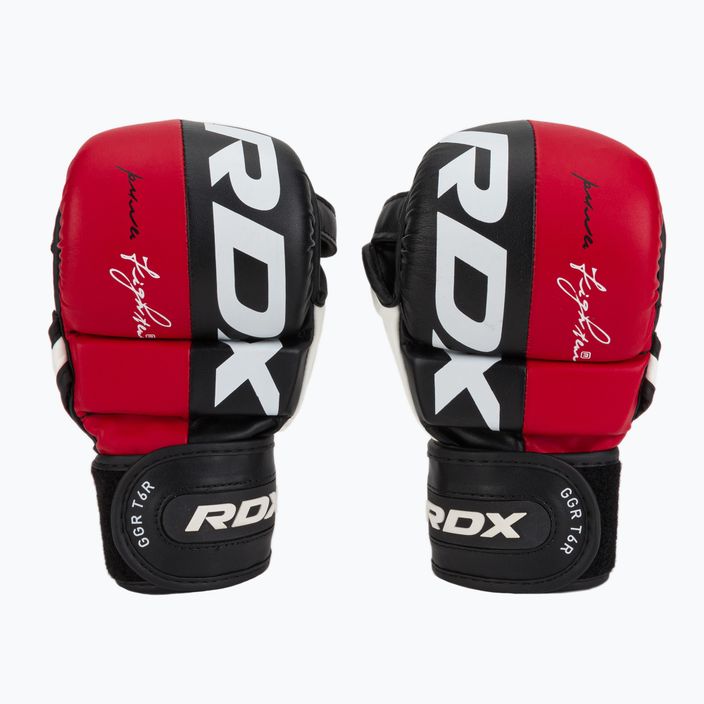 RDX T6 grappling gloves black-red GGR-T6R