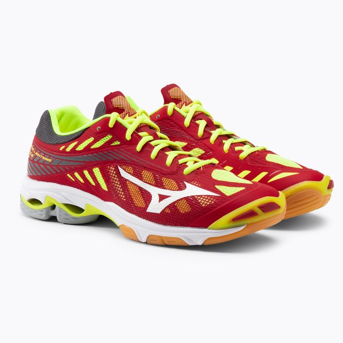 Men's volleyball shoes Mizuno Wave Lightning Z4 red V1GA180001 5