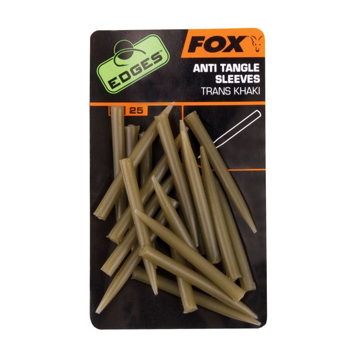 Fox International Edges Anti Tangle Sleeves 25 pcs. Trans Khaki CAC481 2