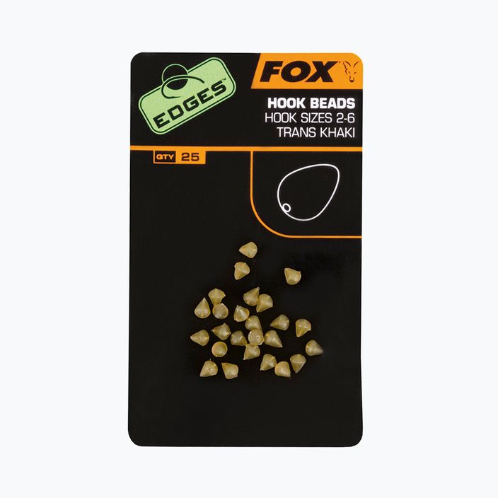 Fox International Edges Hook Bead carp stoppers 25 pcs green CAC483