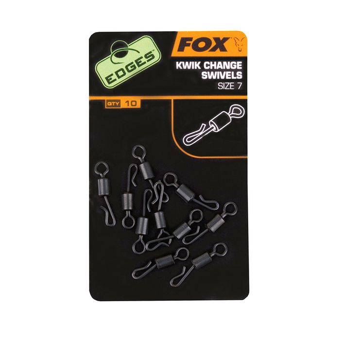 Fox International Edges Kwik Change Swivels fishing swivels black CAC485 2