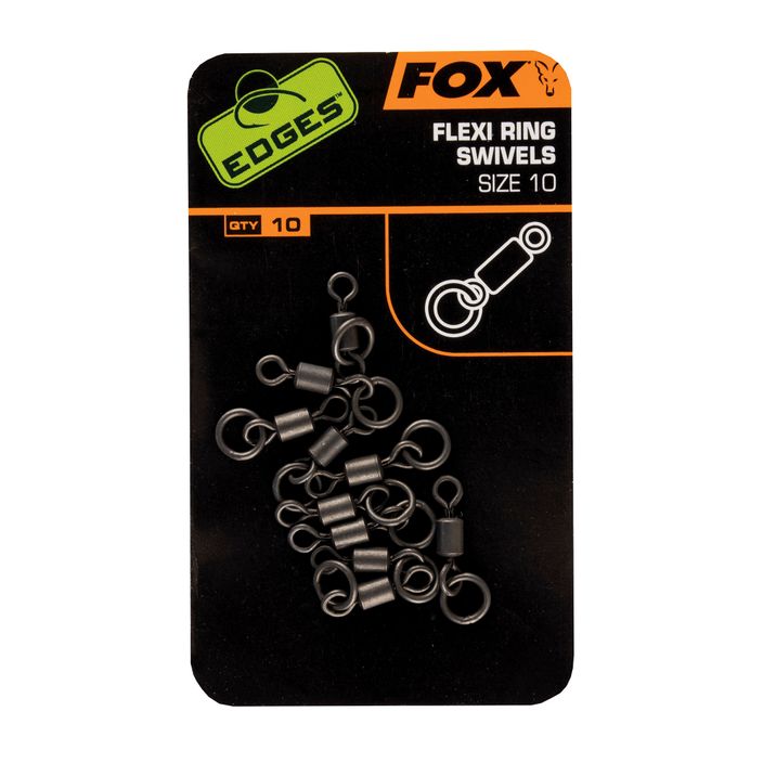 Fox International Edges Flexi Ring Swivel carp swivels red CAC529 2