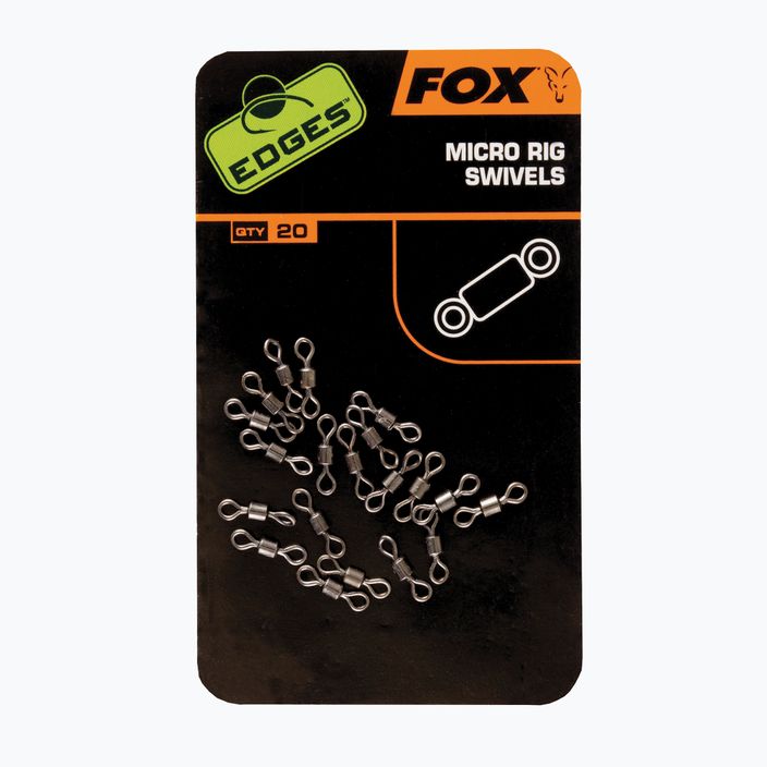 Fox International Edges Micro Rig Swivels carp swivels black CAC538